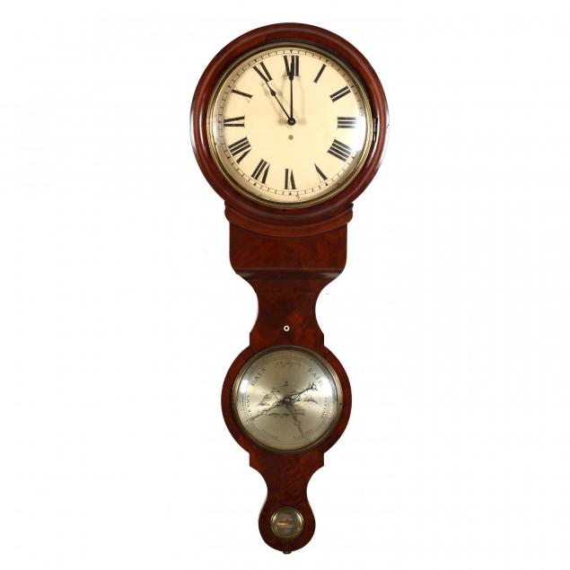 f-belloni-19th-century-wheel-barometer-clock