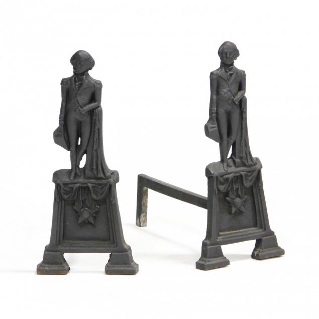 pair-of-cast-iron-george-washington-andirons