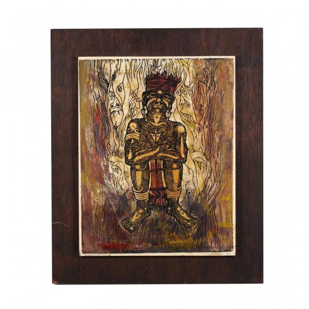 artist-signed-philippino-woodcut-titled-i-kayaw-i