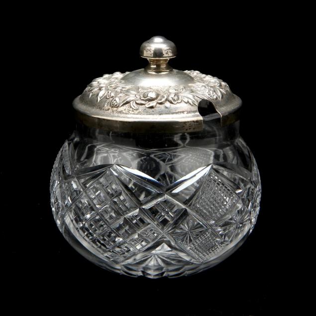 s-kirk-son-sterling-and-cut-glass-jam-jar