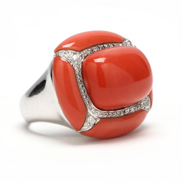 18kt-white-gold-coral-and-diamond-ring
