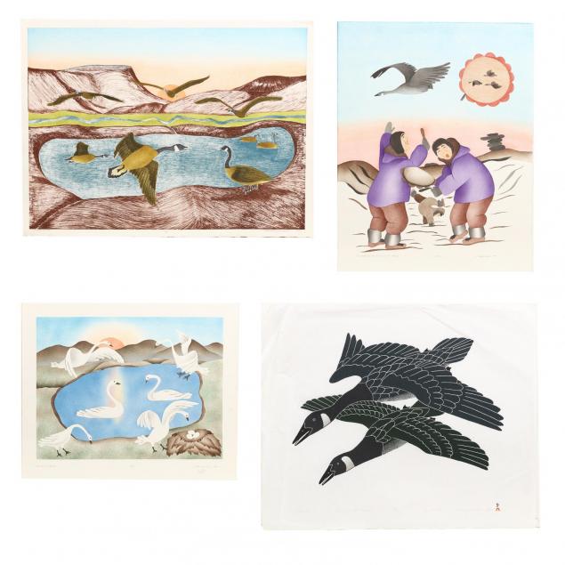 four-inuit-prints-featuring-geese