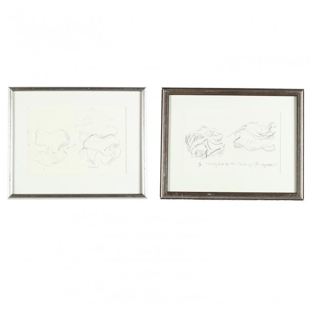 elizabeth-gillett-nyc-20th-century-two-pencil-drawings