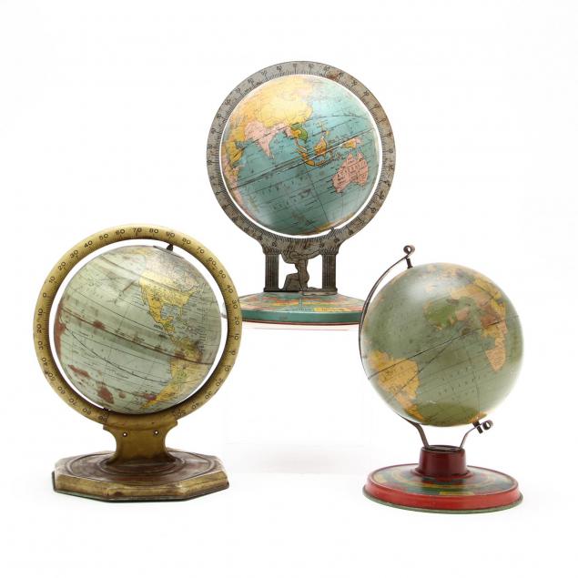 three-desk-model-globes