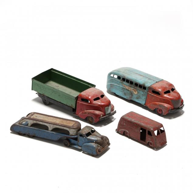 four-large-toy-trucks