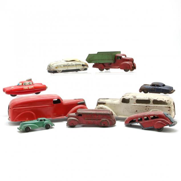group-of-vintage-toy-vehicles