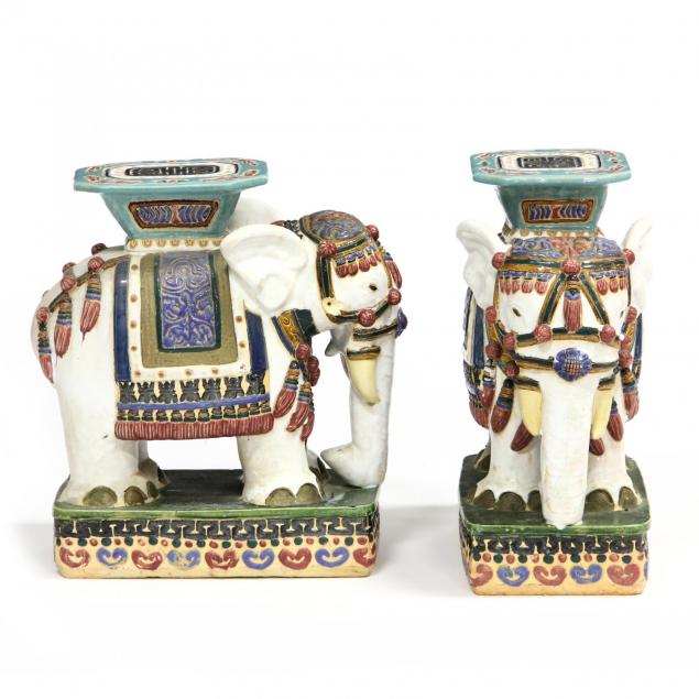 pair-of-polychrome-painted-elephant-form-garden-seats