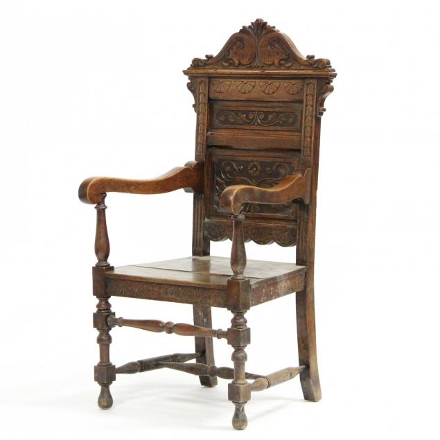 english-carved-hall-chair