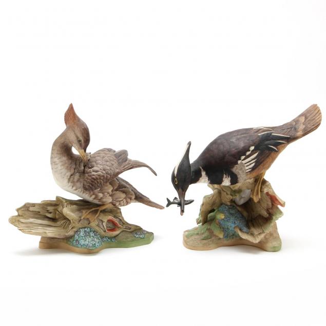 boehm-porcelain-hooded-mergansers-pair