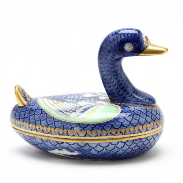 sevres-porcelain-duck-form-trinket-box