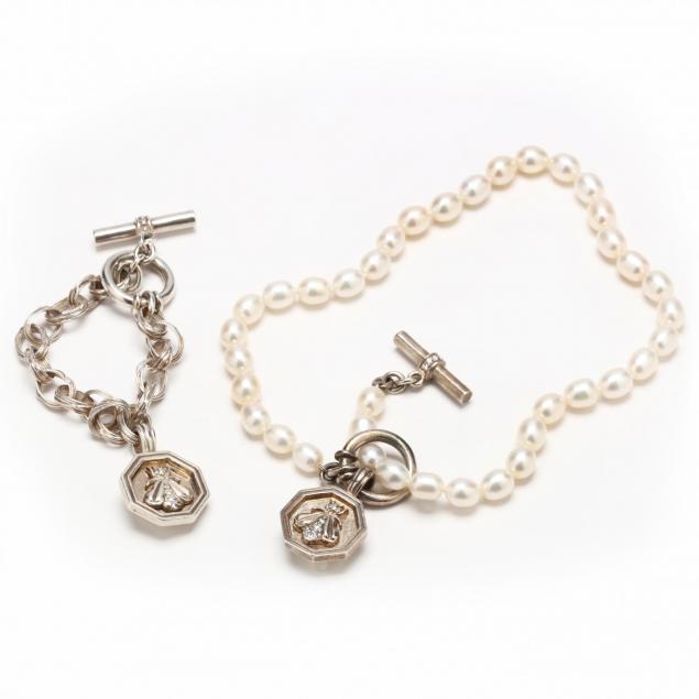 sterling-pearl-necklace-with-diamond-set-charm-and-silver-bracelet-slane-and-slane