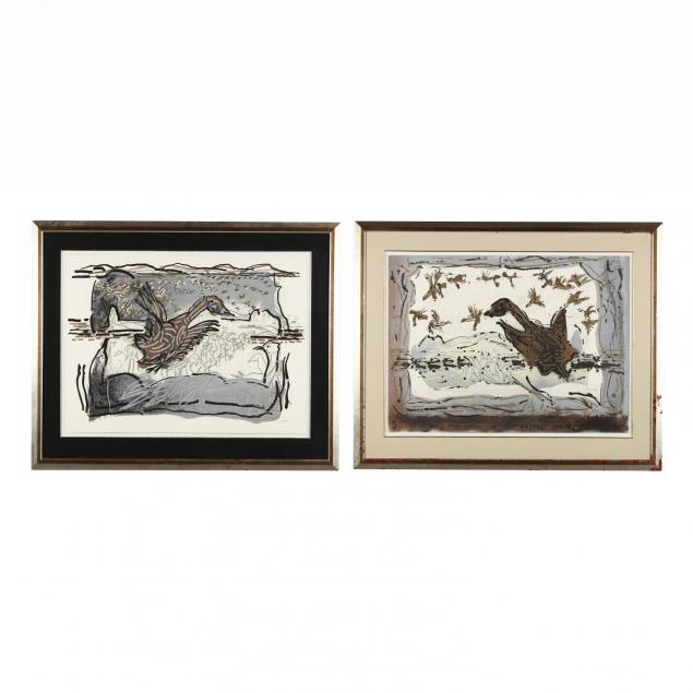 jean-paul-riopelle-canadian-1923-2002-two-color-lithographs-picturing-fowl