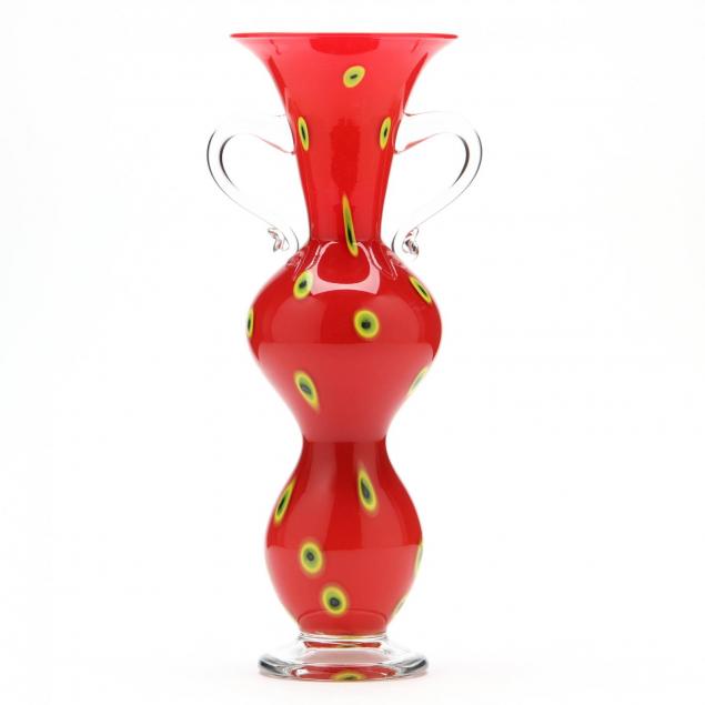 pinkwater-carmel-ny-double-handled-glass-vase