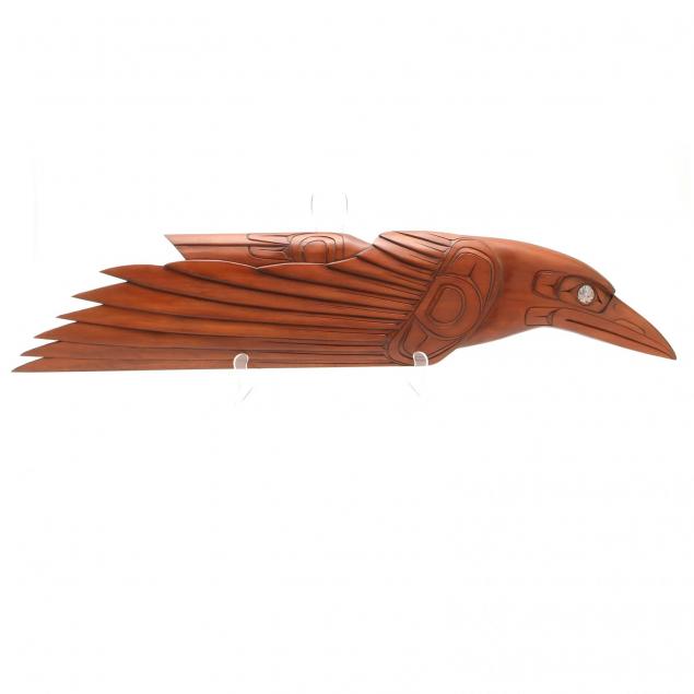 craig-voisin-northwest-coast-wood-carving-of-an-eagle