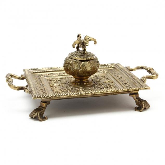 neoclassical-style-brass-ink-stand