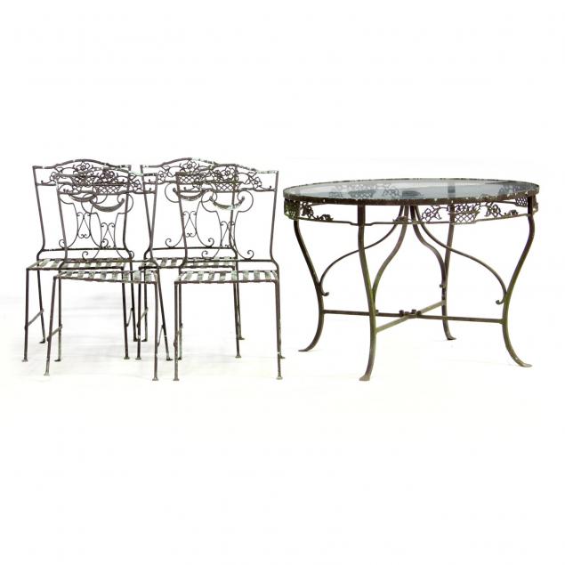 vintage-iron-patio-table-and-chairs