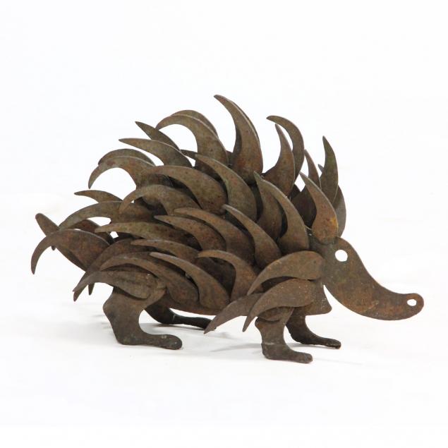 industrial-outdoor-sculpture-of-a-porcupine