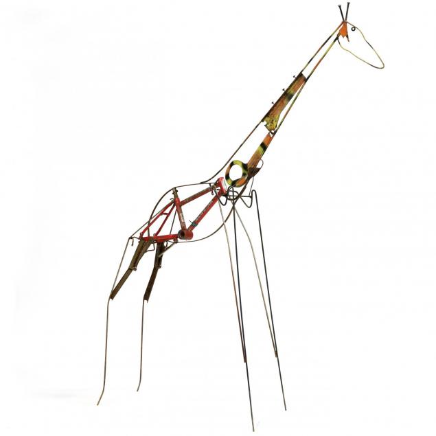 industrial-painted-found-object-sculpture-of-a-giraffe