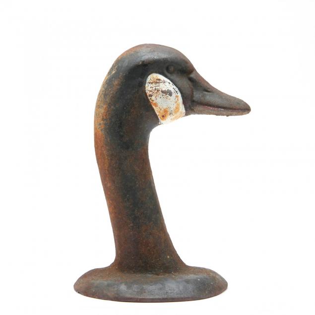 painted-cast-iron-goose-head-doorstop