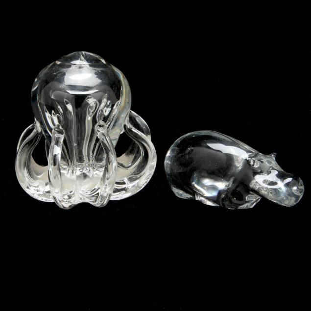 art-glass-hippo-and-octopus