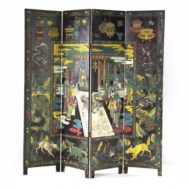 chinese-lacquer-four-panel-screen