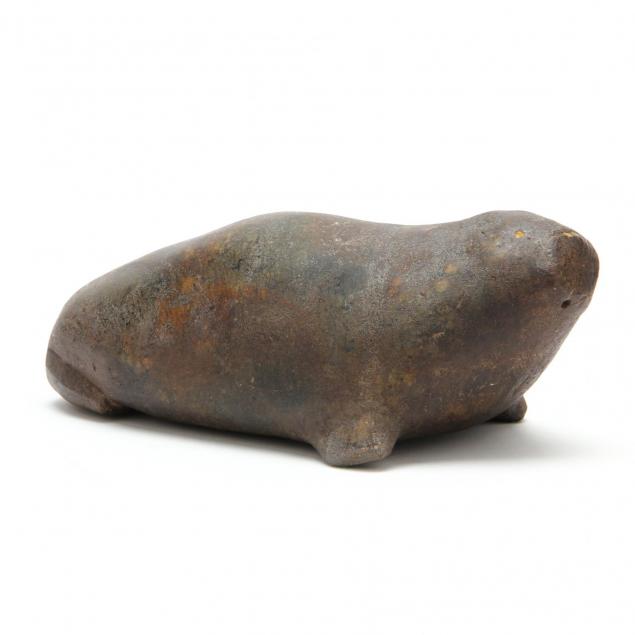 mid-century-inuit-style-carved-stone-walrus-figure