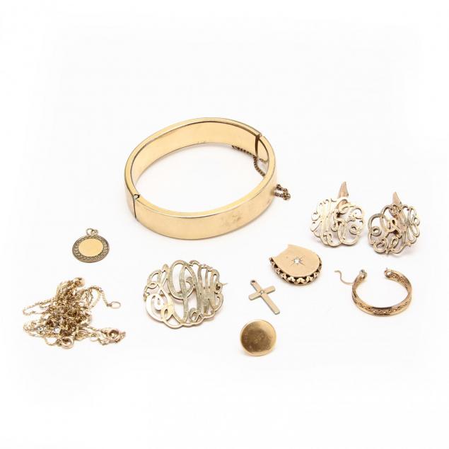 group-of-gold-and-gold-filled-jewelry