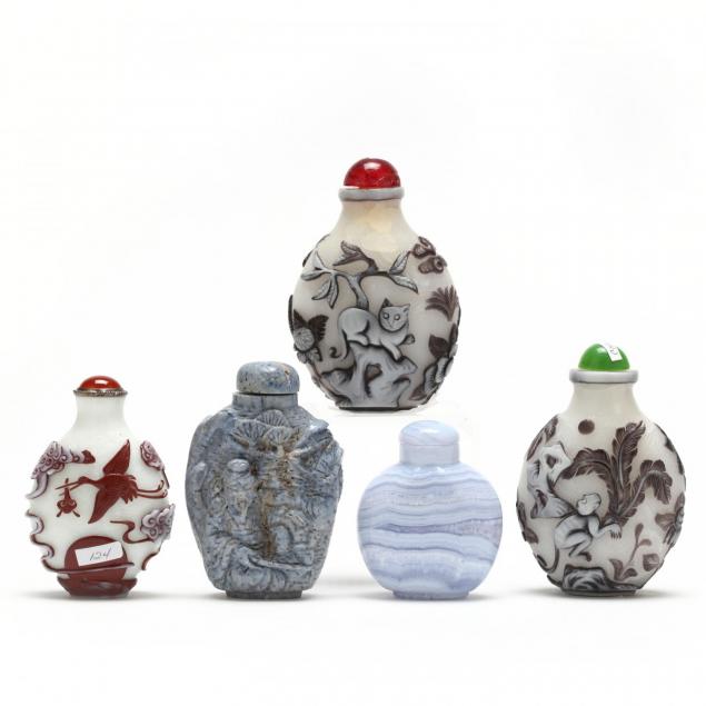 five-chinese-snuff-bottles