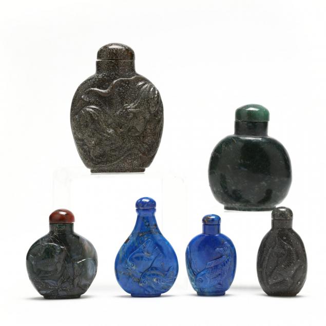 six-chinese-snuff-bottles