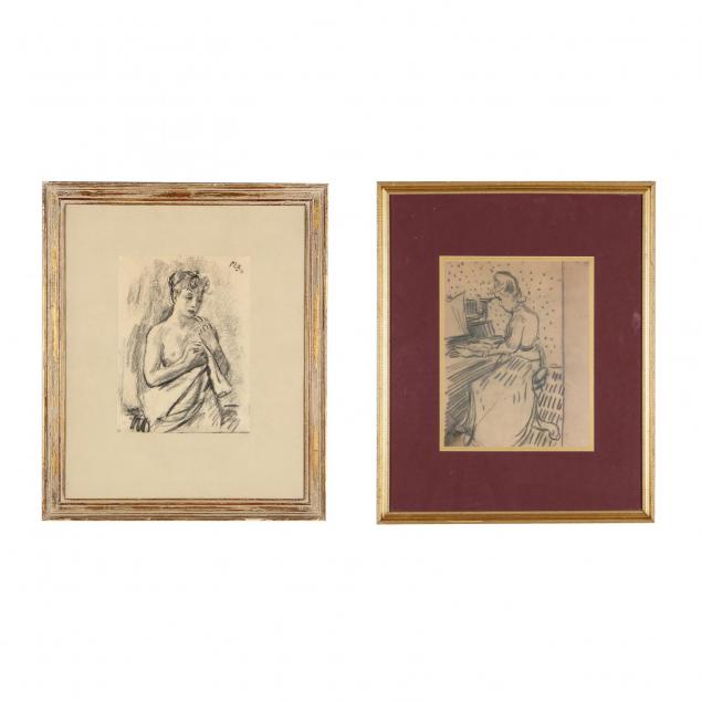 two-sketches-of-women-circa-1900