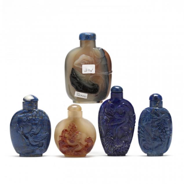 five-chinese-snuff-bottles