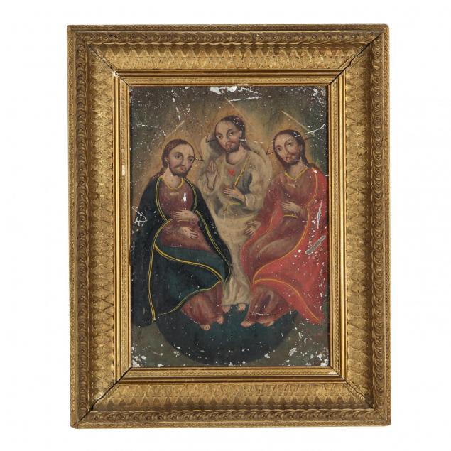 mexican-retablo-of-the-holy-trinity-circa-1900