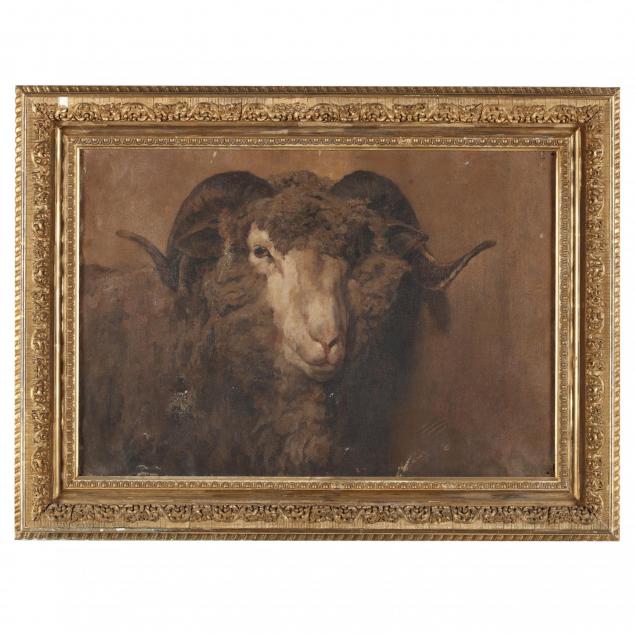 antique-painting-of-a-ram