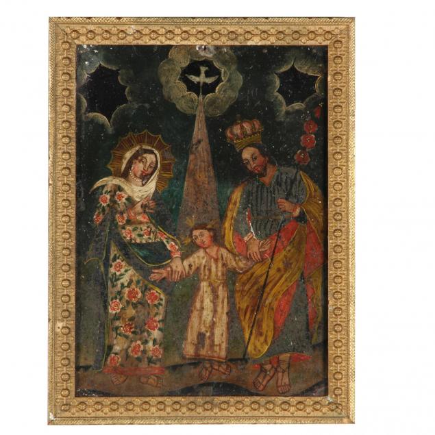 mexican-retablo-of-the-holy-family-circa-1900