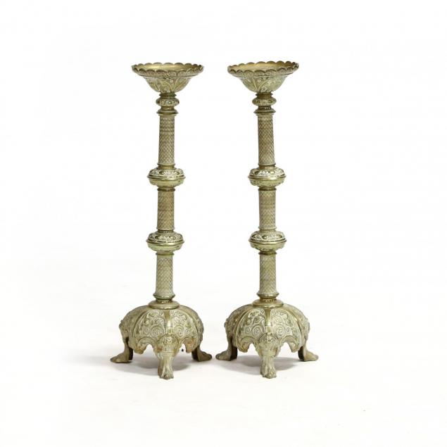 pair-of-renaissance-revival-brass-pricket-sticks