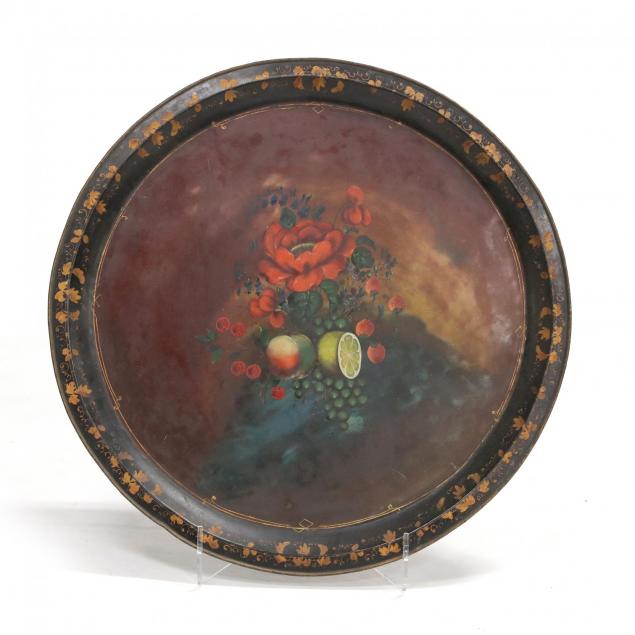 large-antique-toleware-tray