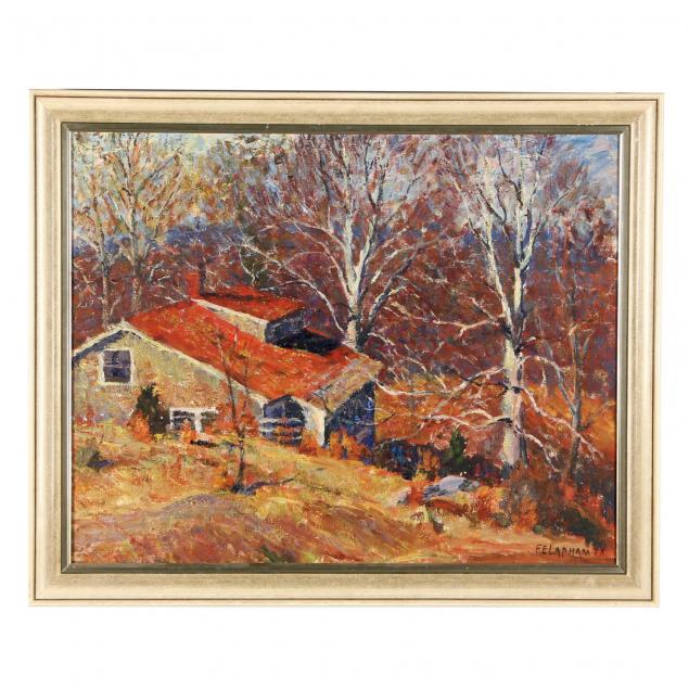 frank-e-lapham-jr-nj-ny-b-1886-house-in-autumn