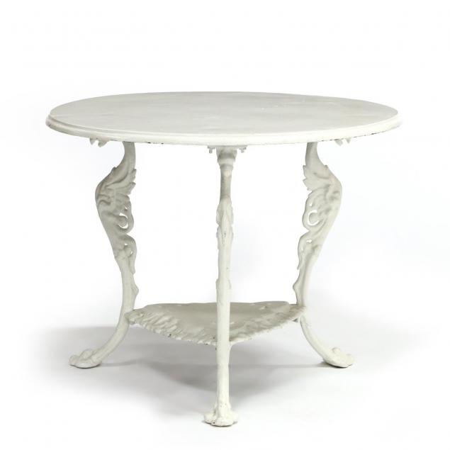 antique-cast-aluminum-garden-table