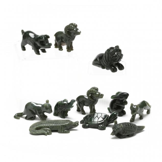eleven-jade-animal-figurines