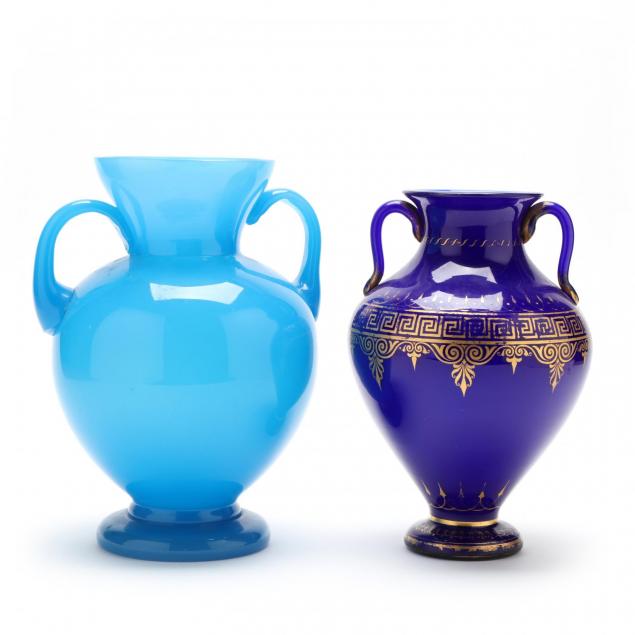 two-classical-form-art-glass-vase
