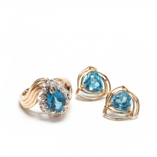 14kt-topaz-and-diamond-ring-and-earrings