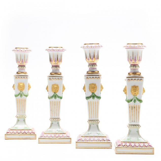 set-of-four-early-royal-copenhagen-porcelain-candlesticks