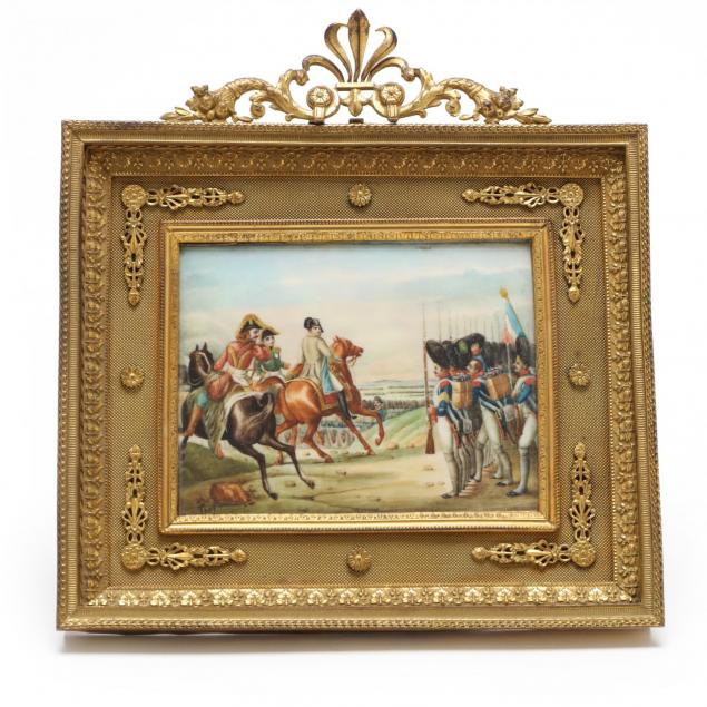 antique-portrait-miniature-of-napoleon-inspecting-the-imperial-guard