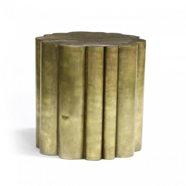 modernist-gilt-metal-lobed-side-table