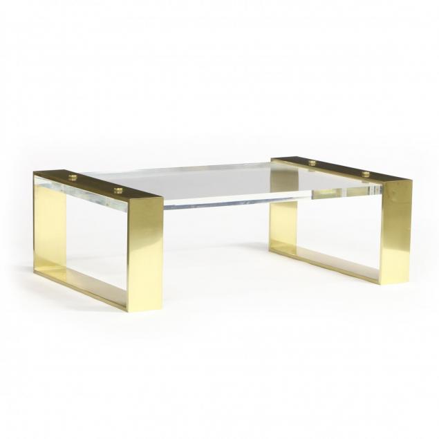large-modernist-lucite-and-brass-cocktail-table