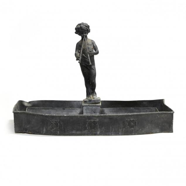 vintage-lead-figural-fountain-with-basin