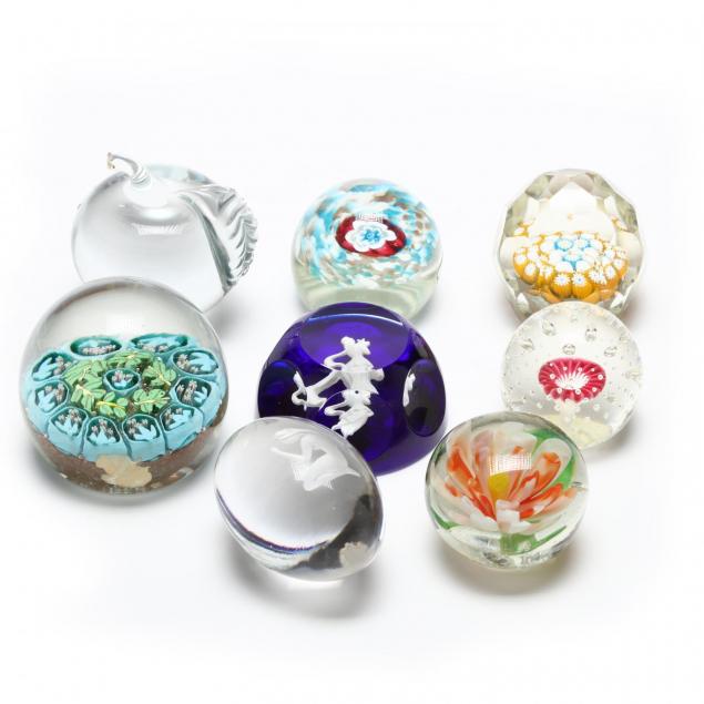 eight-vintage-paperweights