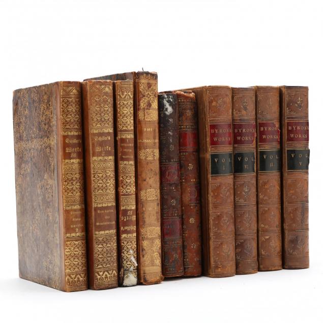 ten-small-antique-leatherbound-books