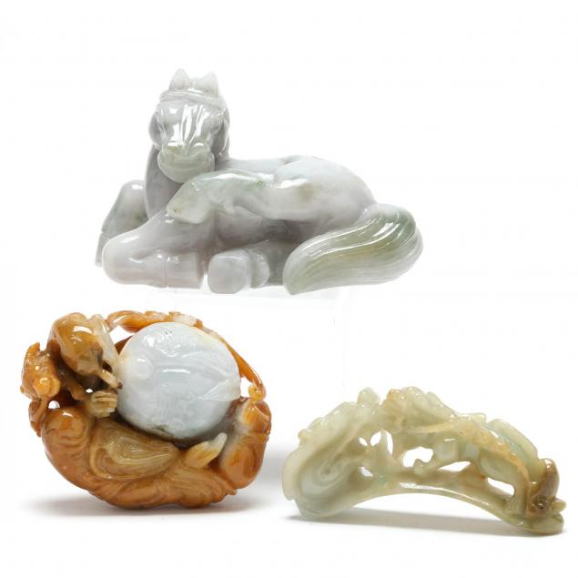 three-jade-and-hard-stone-figurines