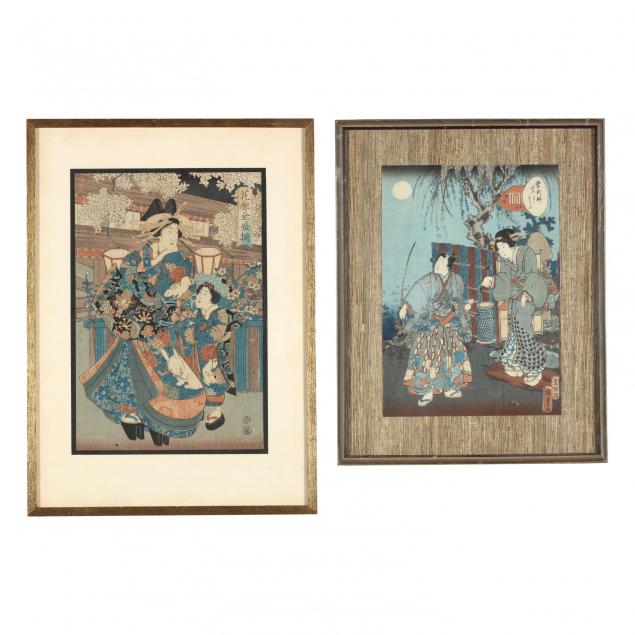 two-japanese-woodblock-prints